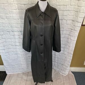 Rave 4 Real vintage women L shiny polyurethane trench coat